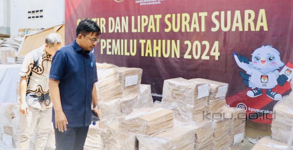 Ilustrasi logistik surat suara untuk Pemilu 2024. (Foto: kpu.go.id)