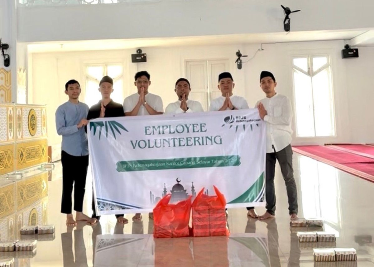 Event Employee Volunteering BPJS Ketenagakerjaan Cabang Kepulauan Selayar. (Foto: Istimewa)